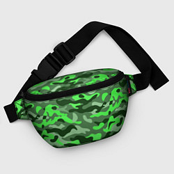 Поясная сумка CAMOUFLAGE GREEN, цвет: 3D-принт — фото 2