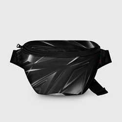 Поясная сумка GEOMETRY STRIPES BLACK & WHITE, цвет: 3D-принт