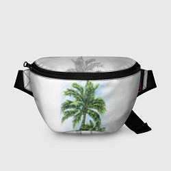 Поясная сумка Пальмы над головой, цвет: 3D-принт