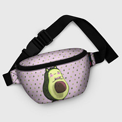 Поясная сумка Авокадо Кот, цвет: 3D-принт — фото 2