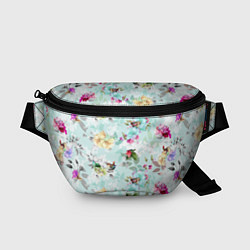 Поясная сумка Весенние цветы, цвет: 3D-принт
