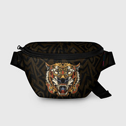 Поясная сумка Тигровый стимпанк Tiger, цвет: 3D-принт