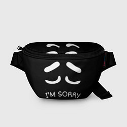 Поясная сумка Sorry not sorry, цвет: 3D-принт