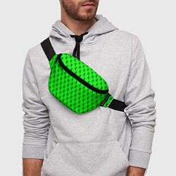 Поясная сумка Эл паттерн зеленый, цвет: 3D-принт — фото 2