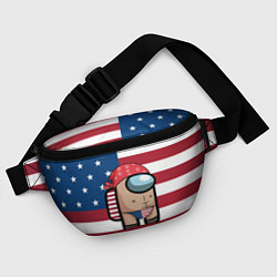 Поясная сумка Among Us American Boy Z, цвет: 3D-принт — фото 2