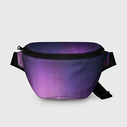Поясная сумка Северное сияние фиолетовый, цвет: 3D-принт