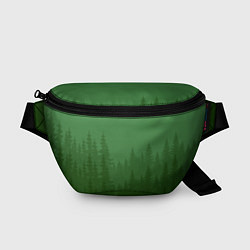 Поясная сумка Зеленый Лес, цвет: 3D-принт