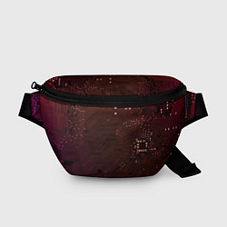 Поясная сумка МАТЕРИНСКАЯ ПЛАТА, цвет: 3D-принт