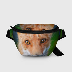 Поясная сумка Крупно мордочка лисы, цвет: 3D-принт