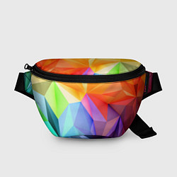 Поясная сумка Радужная геометрия, цвет: 3D-принт