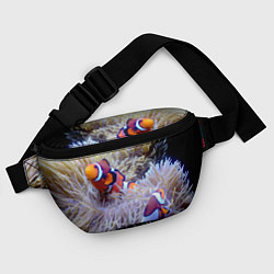 Поясная сумка Клоуны в актинии, цвет: 3D-принт — фото 2