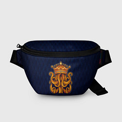 Поясная сумка Кракен в короне, цвет: 3D-принт