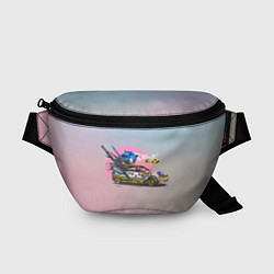 Поясная сумка Sonic racer, цвет: 3D-принт