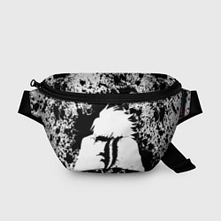 Поясная сумка Death Note черная краска, цвет: 3D-принт