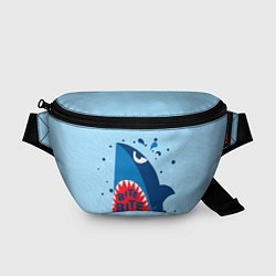 Поясная сумка Акула bite, цвет: 3D-принт