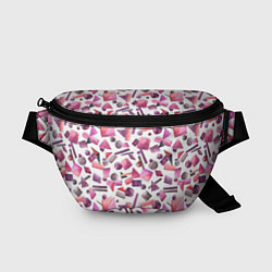 Поясная сумка Геометрический розовый, цвет: 3D-принт