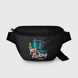 Поясная сумка Рыбалка Fishing, цвет: 3D-принт