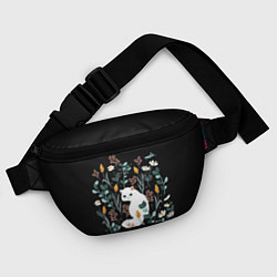 Поясная сумка Кошечка среди цветов, цвет: 3D-принт — фото 2