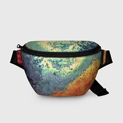 Поясная сумка Стихия: лед и пламя, цвет: 3D-принт