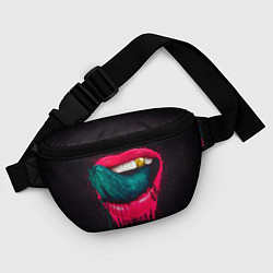 Поясная сумка Ядовитый поцелуй, цвет: 3D-принт — фото 2