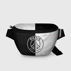 Поясная сумка ФК ПСЖ PSG BLACK & WHITE, цвет: 3D-принт