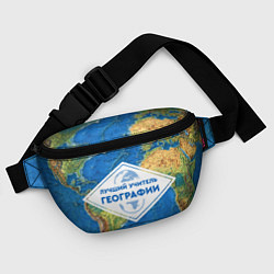 Поясная сумка Лучший учитель географии, цвет: 3D-принт — фото 2