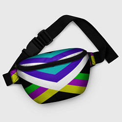 Поясная сумка Полосы, цвет: 3D-принт — фото 2