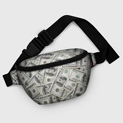 Поясная сумка Dollars money, цвет: 3D-принт — фото 2