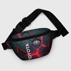 Поясная сумка TOYOTA 3D NEON ТОЙОТА 3Д ПЛИТЫ НЕОН, цвет: 3D-принт — фото 2