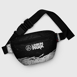 Поясная сумка Линкин Парк Лого Рок ЧБ Linkin Park Rock, цвет: 3D-принт — фото 2