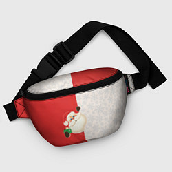 Поясная сумка Дед Мороз селфи, цвет: 3D-принт — фото 2