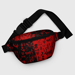 Поясная сумка BERSERK BLACK RED БЕРСЕРК ПАТТЕРН, цвет: 3D-принт — фото 2