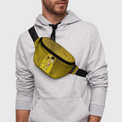 Поясная сумка Влюблённые поцелуй художник Климт, цвет: 3D-принт — фото 2