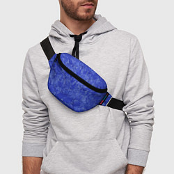 Поясная сумка Синие мазки, цвет: 3D-принт — фото 2