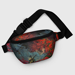 Поясная сумка Sekiro Самурай против дракона, цвет: 3D-принт — фото 2
