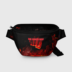Поясная сумка Кулак One Punch-Man в огне, цвет: 3D-принт
