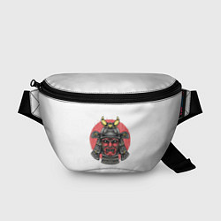 Поясная сумка Красный Шлем Самурая, цвет: 3D-принт