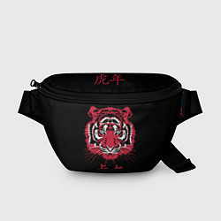 Поясная сумка Год тигра: китайский гороскоп, цвет: 3D-принт