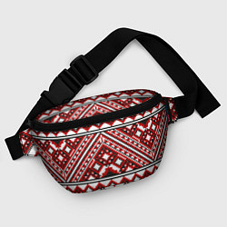 Поясная сумка Русский узор, геометрическая вышивка, цвет: 3D-принт — фото 2