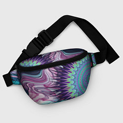 Поясная сумка Психоделика Мандала Волны, цвет: 3D-принт — фото 2