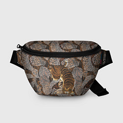 Поясная сумка Тигр в засаде, цвет: 3D-принт