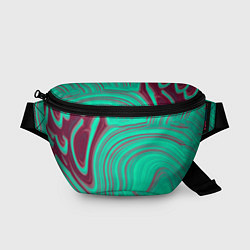 Поясная сумка Зеленый прилив, цвет: 3D-принт