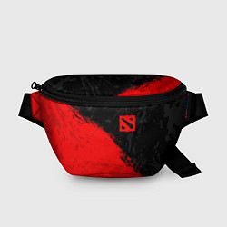 Поясная сумка DOTA 2 RED LOGO, БРЫЗГИ КРАСОК