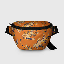 Поясная сумка Тигр паттерн, цвет: 3D-принт