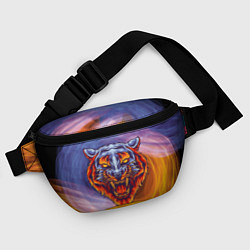 Поясная сумка Тигр в водно-огненной стихии, цвет: 3D-принт — фото 2