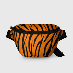 Поясная сумка Текстура тиграtiger, цвет: 3D-принт