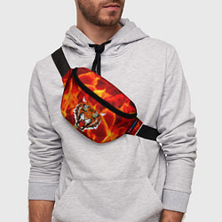 Поясная сумка Fire Tiger Face 2022, цвет: 3D-принт — фото 2