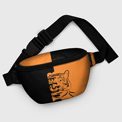 Поясная сумка Тигр - Tiger, цвет: 3D-принт — фото 2