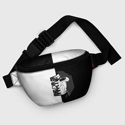 Поясная сумка Боец ММА чёрно-белое, цвет: 3D-принт — фото 2