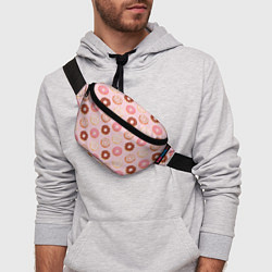Поясная сумка Pink donuts, цвет: 3D-принт — фото 2